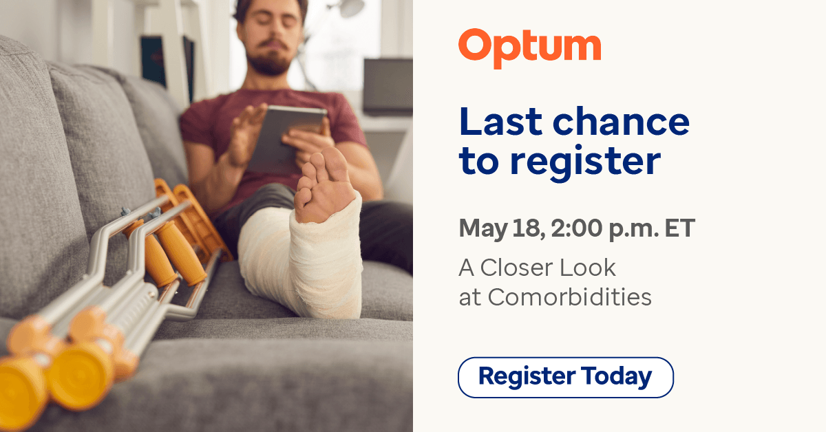 Optum CE social promotion the day before the event
